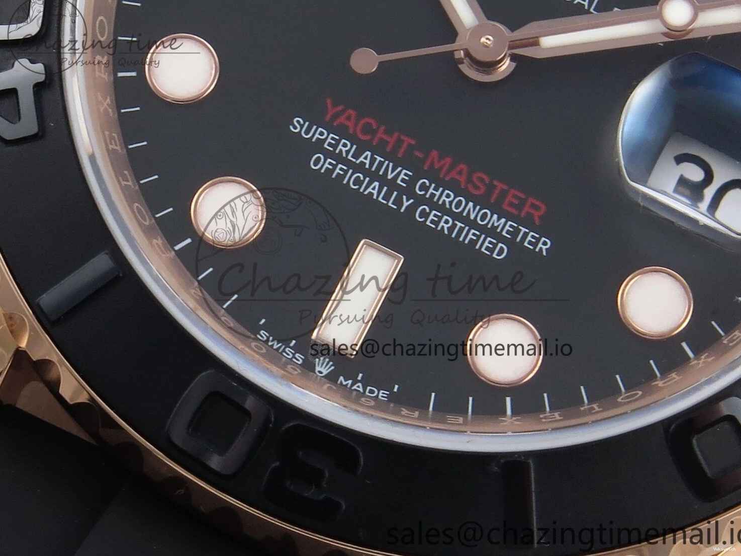 126655 A3235 Yacht-Master EWEF Dial Black 40mm on Best Strap Edition Oysterflex 0413